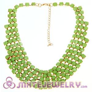 2012 New Multilayer Resin Diamond Chunky Choker Cluster Necklace 