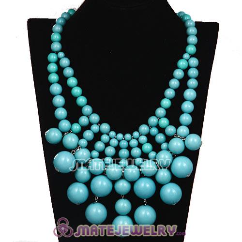 Fashion Turquoise Cascade Bauble Bib Anthropologie Necklace Wholesale