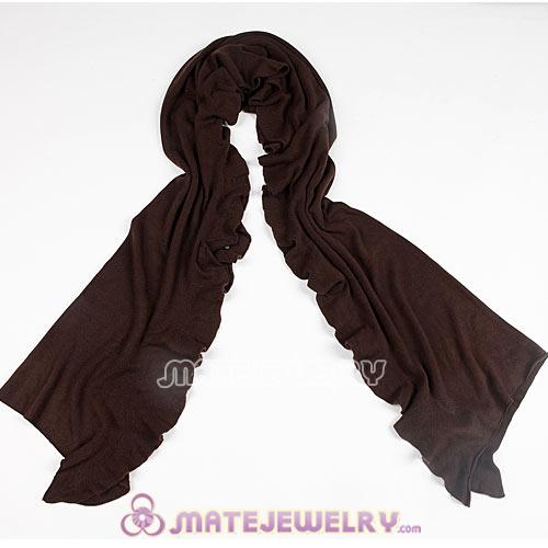 Infinity Rural Pastoral Style Knitting Cashmere Pashmina Shawl Scarf Wrap Stole Coffee
