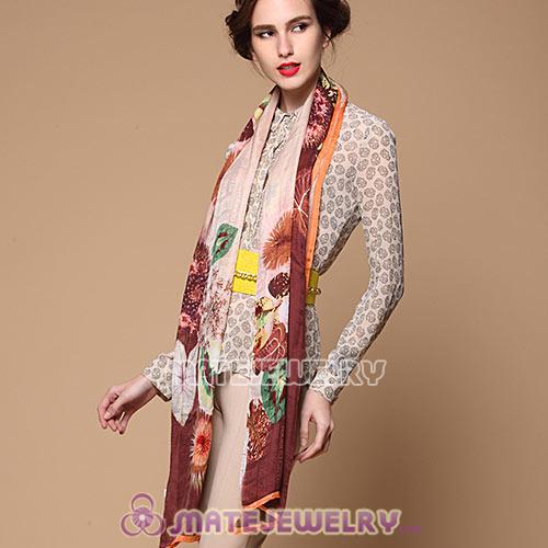 Fashion Office Lady  Real Silk Scarves Infinity Pashmina Shawls Wrap