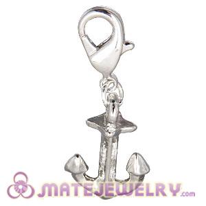 Wholesale Fashion Silver Plated Alloy Anchor Charms