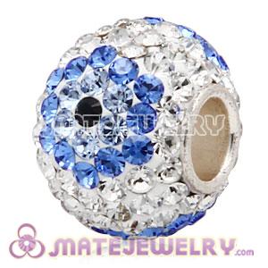 10X13 Charm European Beads With 130pcs Austrian Crystal In 925 Silver Core