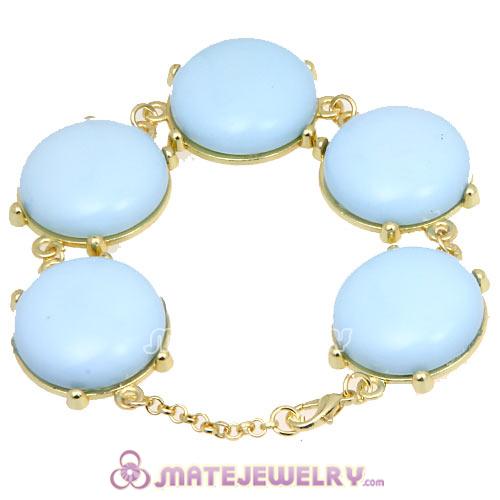 Hot Sale Resin Bead Morning Sky Blue Bubble Bracelets Wholesale