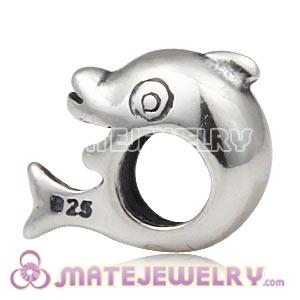 Wholesale 925 Sterling Silver Whale Charm Beads 