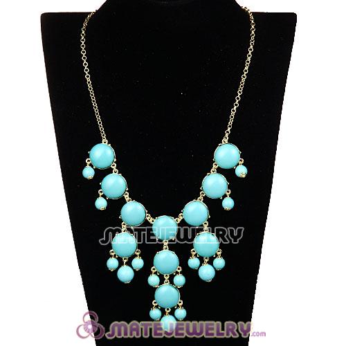 2013 Fashion Jewelry Turquoise Mini Bubble Bib Statement Necklaces 