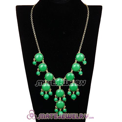 2013 Fashion Jewelry Dark Green Mini Bubble Bib Statement Necklaces 