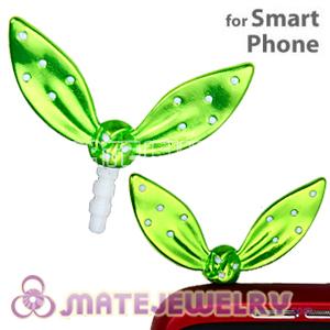 Wholesale Enamel Green Ribbonne Earphone Jack Accessory Plug