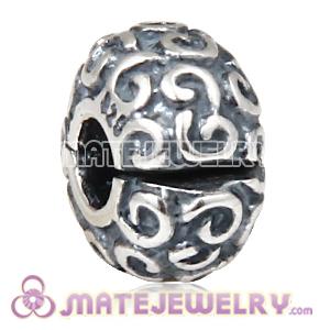 Cheap European 925 Sterling Silver Feeling Groovy Clip Beads Wholesale  