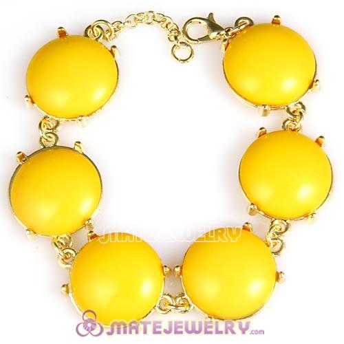 Wholesale Lollies Yellow Mini Bubble Bead Bracelets