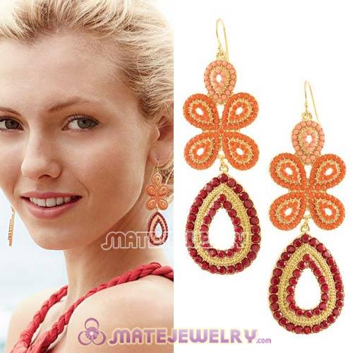 2013 Design Bohemian style Flower Chandelier Earrings Wholesale