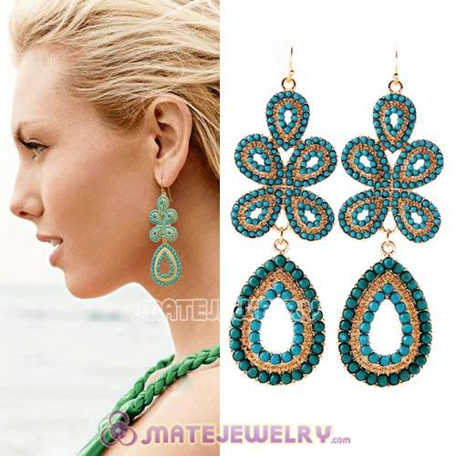 2013 Design Bohemian style Flower Chandelier Earrings Wholesale