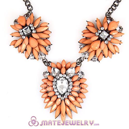 2013 Fashion Lollies Orange Three Pendant Necklace