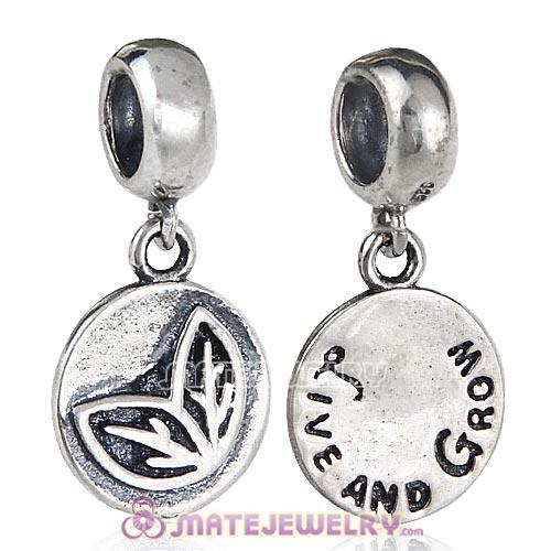 European Style Sterling Silver Beads Dangle Live and Grow Charm