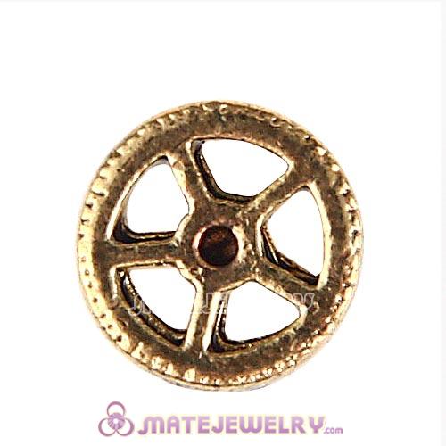 Gold Plated Alloy Small watch gear Floating Locket Charms