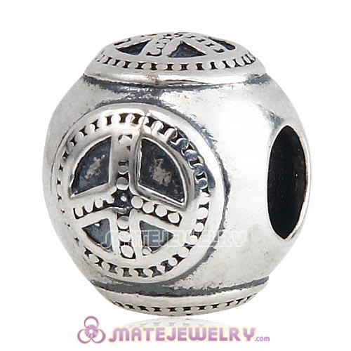 European Style Sterling Silver Peace Beads