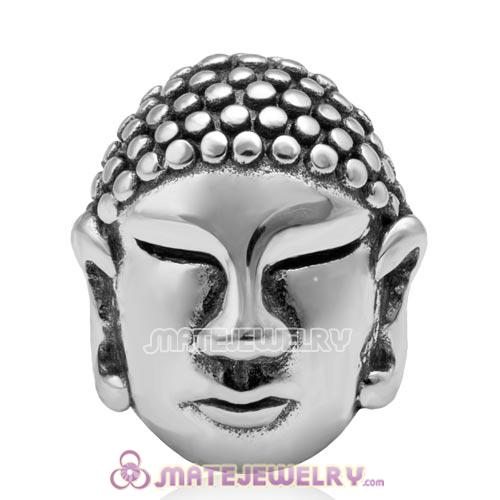 European Style Authentic 925 Sterling Silver Buddha head Charm Beads Wholesale
