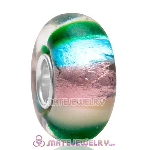 Top Class European Gradient Color Glass Bead with 925 Silver Core