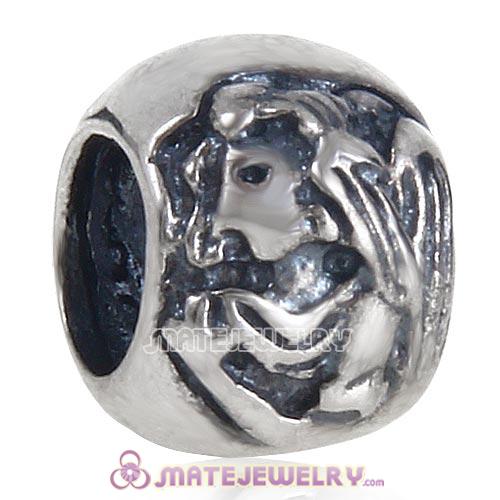Antique silver beads