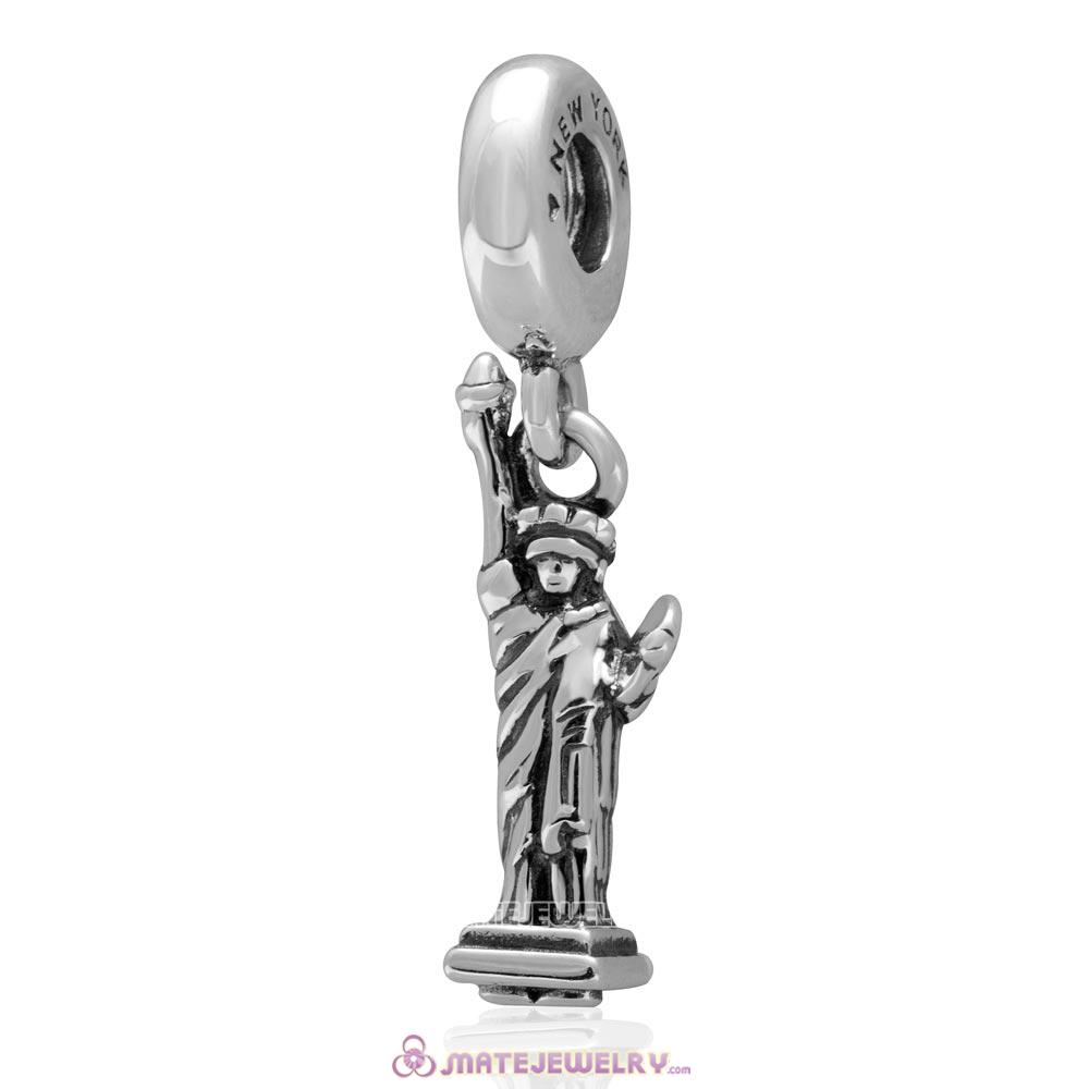 High Quality Sterling Silver New York Statue Of Liberty Hanging Charm