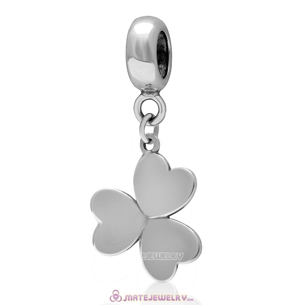 Lucky Clover Soul Charm 925 Sterling Silver Pendant