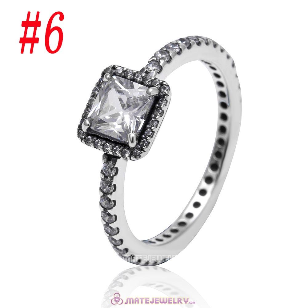 Timeless Elegance Ring Sterling Silver with Clear CZ