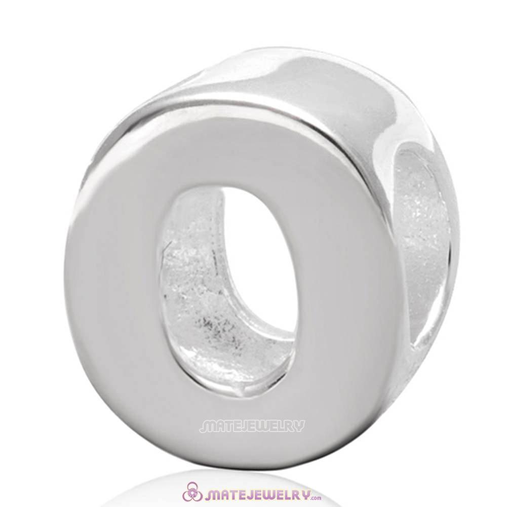 Sterling Silver Reflections alphabet O bead