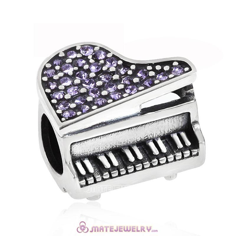 Music Piano Beads Charm Tanzanite Crystal