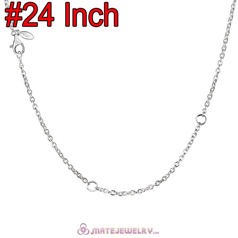 Wholesale Platinum Plating Fashion Basic Necklace with Lobster Clasp