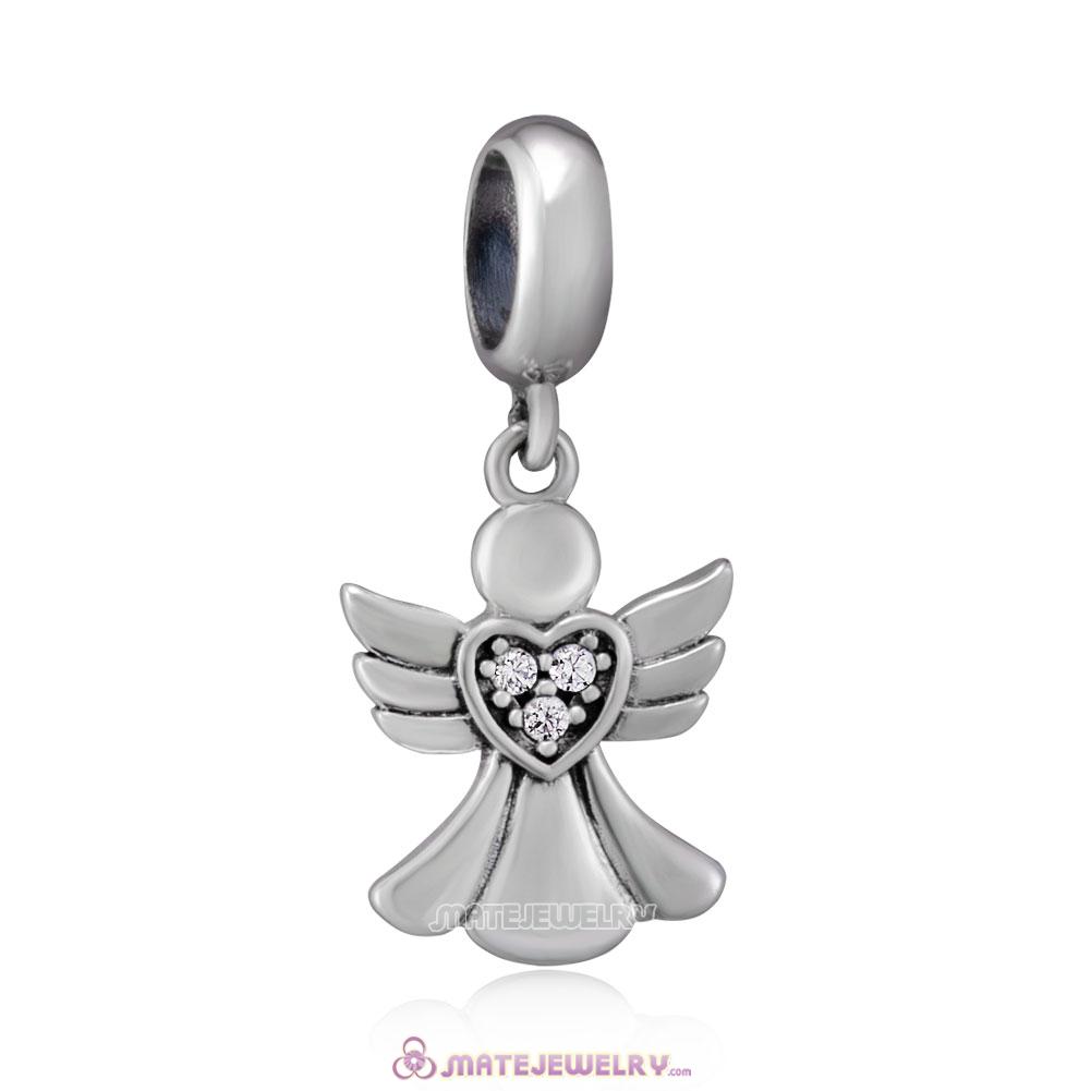 925 Sterling Silver Angel of Love Charms Beads