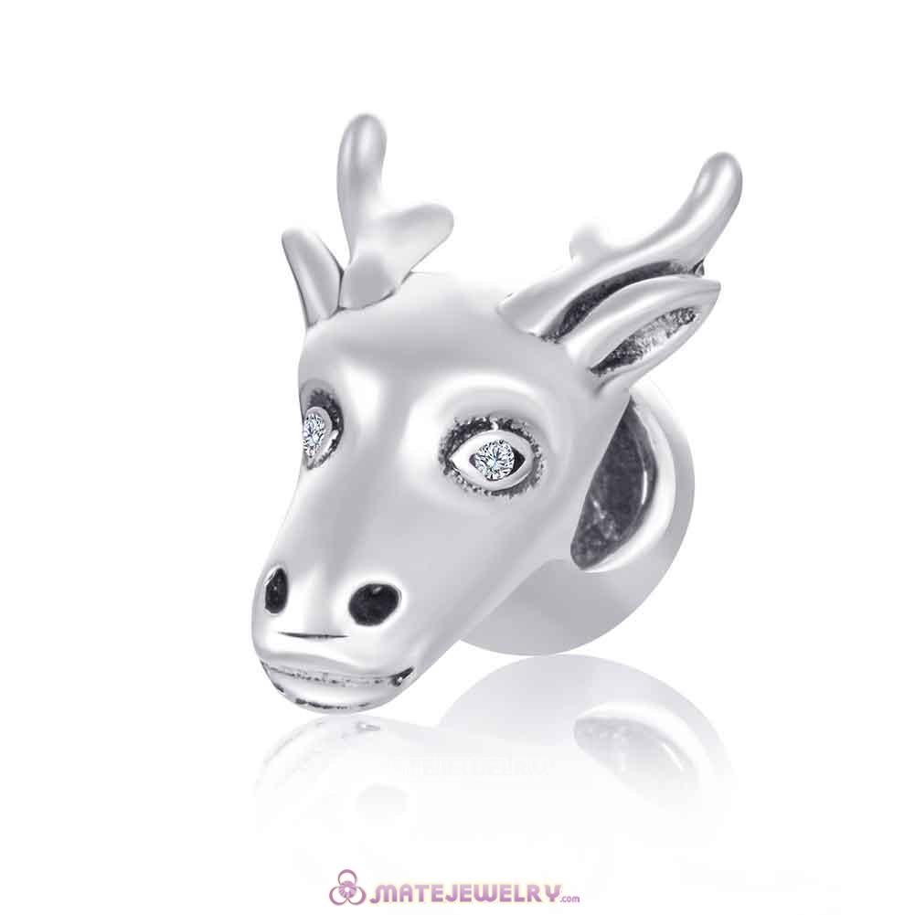 925 Silver Rembrandt Deer Head Charms