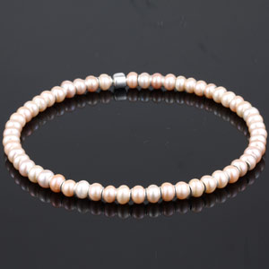 Pearl necklace with bracelet compatible for Mother's Day