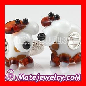 Handmade Glass Beads MUTLEY Pooch Dog Charm 